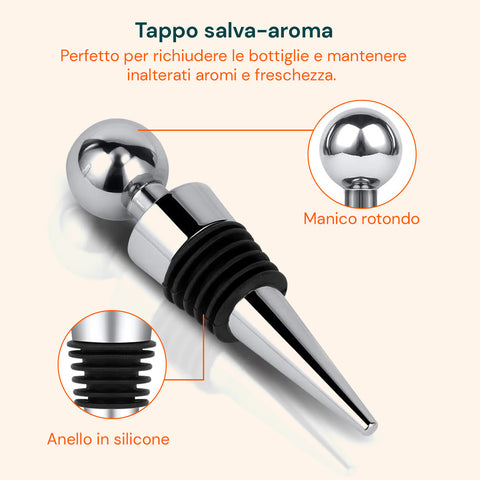 Set de sommelier de 6 piezas en elegante maletín de aluminio