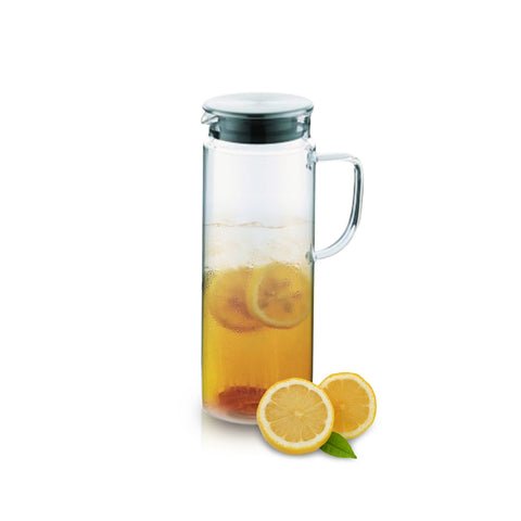 Jarra de vidrio borosilicato de 1,2L – para bebidas calientes o frías