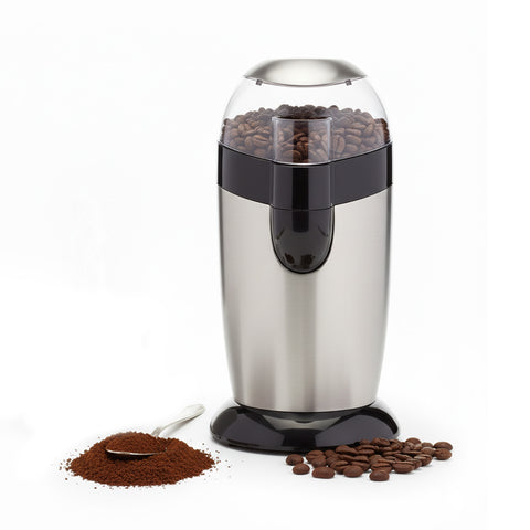 Molinillo de café eléctrico de acero inoxidable con cuchilla de acero y grado de molienda ajustable