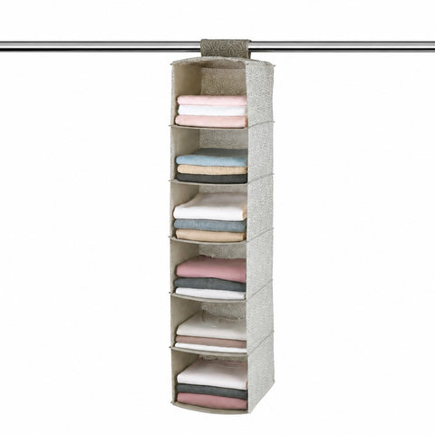 Organizador de ropa con 6 compartimentos