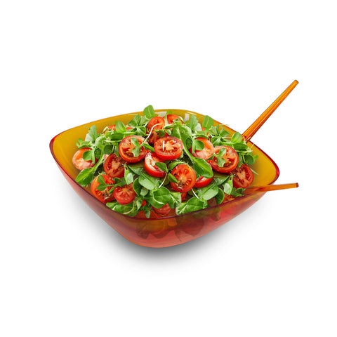 Ensaladera PICASSO de 30 cm con cubiertos - Elegancia y practicidad en resina SAN