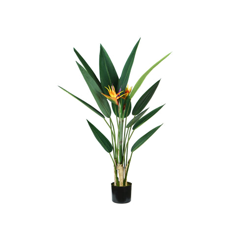 Planta ornamental de polietileno con hojas realistas, 120 cm