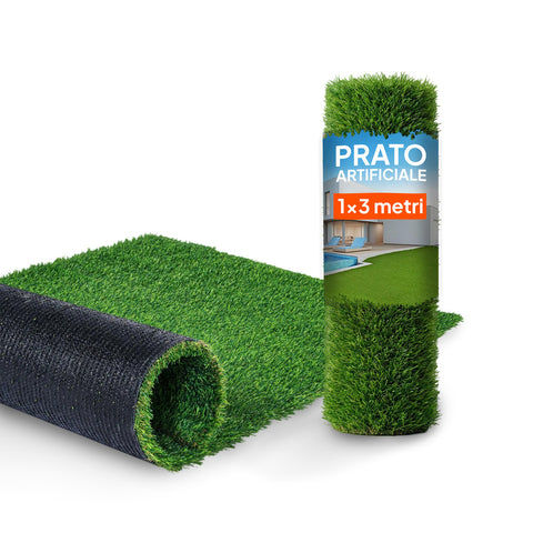 Césped sintético de 1x3m - césped artificial para jardín y balcón