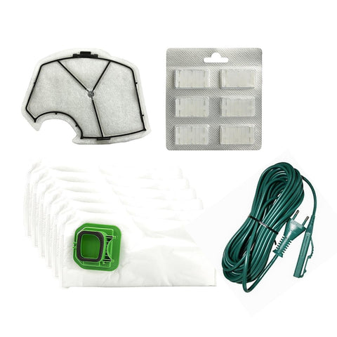 Kit de repuestos VK140 - Bolsas, filtros, ambientadores, cable de 7m