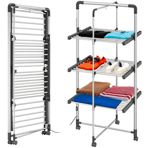 Magic Dry Tower – Tendedero eléctrico plegable de 3 niveles 300W