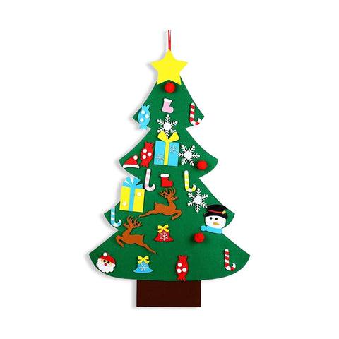 Árbol de Navidad de fieltro para niños - 26 juegos incluidos, fácil y divertido