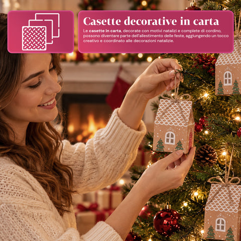 Calendarios de Adviento – Versión árbol con cajones o casitas con pegatinas