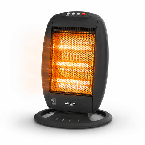 Estufa halógena Tuck de 1200W – 3 elementos y oscilación automática