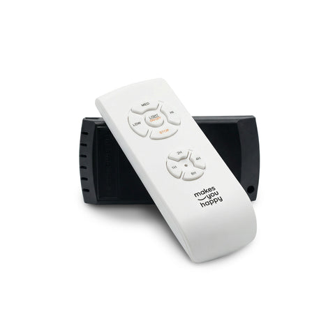 Dispositivo transmisor y receptor para ventilador de techo con mando a distancia – Control de la luz, temporizador y 3 velocidades – Universal y de alta eficiencia – Ahorro energético y arranque inmediato