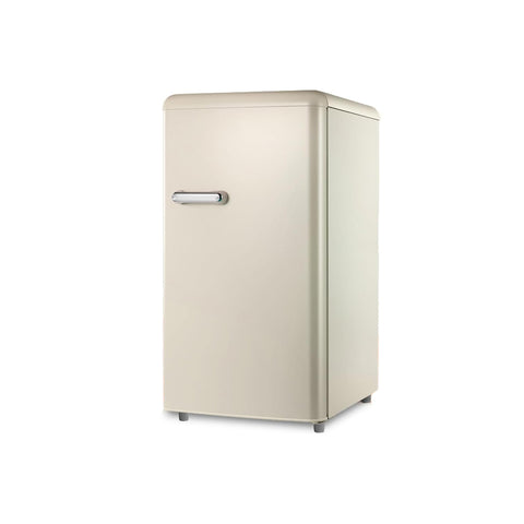 Frigorífico retro de una puerta de 100l color crema