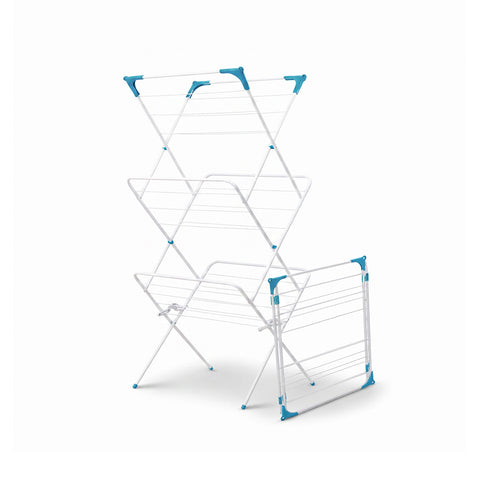 Stendibiancheria in Acciaio 61x44x138cm – Verticale, 4 Ganci e Pieghevole
