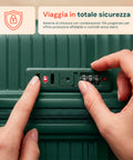 Set 3 Trolley Rigidi da Viaggio + Beauty Case con 4 Ruote Multidirezionali (56-66-76 cm)