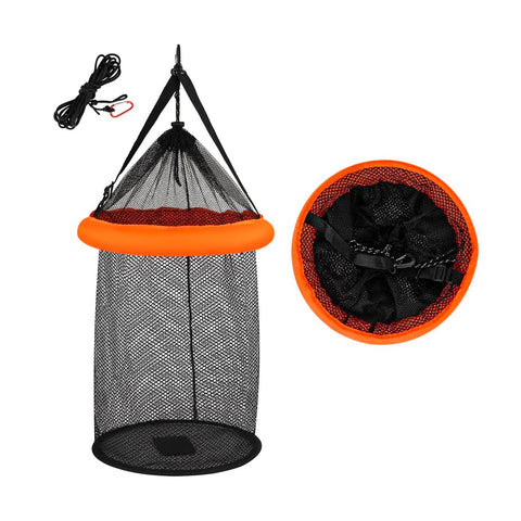 Red de pesca portátil de 75 cm de PP resistente con sistema antifugas