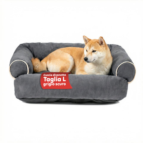 Cama tipo sofá suave para perros y gatos, varios tamaños y colores