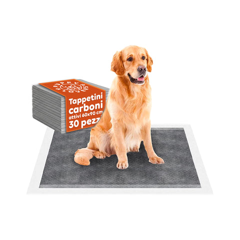 Alfombrillas higiénicas absorbentes para perros de 60×90 cm con carbón activado y adhesivos – Set de varios formatos