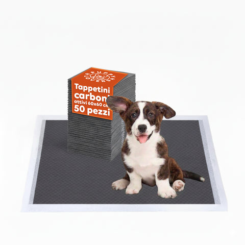 Empapadores higiénicos para pañales con carbón activado 60×60 – Set multiformato antiolor con adhesivos