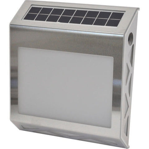 Número de portal solar de pared de acero