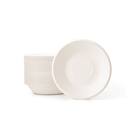 Set de 50 platos hondos desechables biodegradables de 21cm