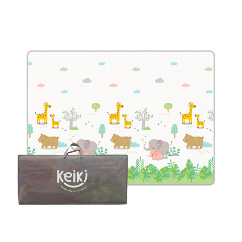 Alfombra de juego plegable para niños de 180x150 cm de XPE - suave e impermeable con bolsa incluida