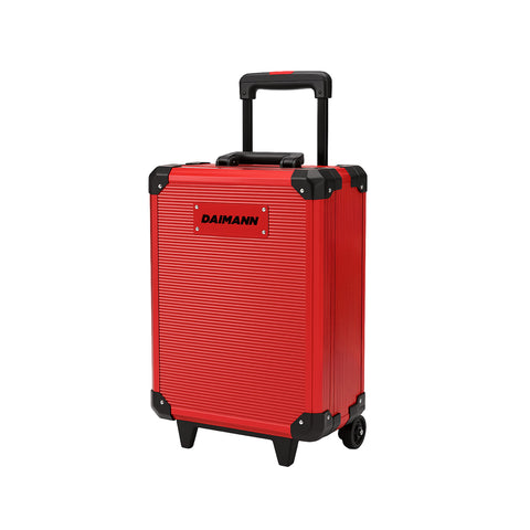 Juego de herramientas profesional de 699 piezas en maleta trolley - CraftyCart rojo
