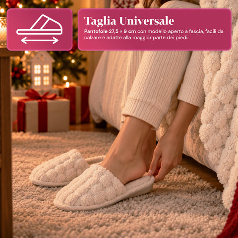 Set de manta y zapatillas suaves y acogedoras | manta de 130x160 cm, zapatillas de talla única, 4 colores