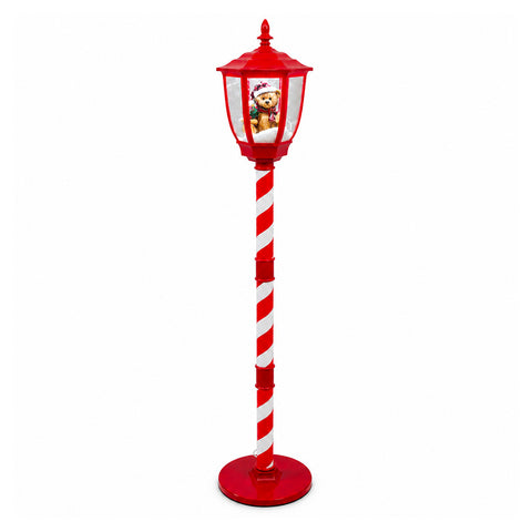 Farola navideña con nieve soplada, música y luces LED – 4 variantes