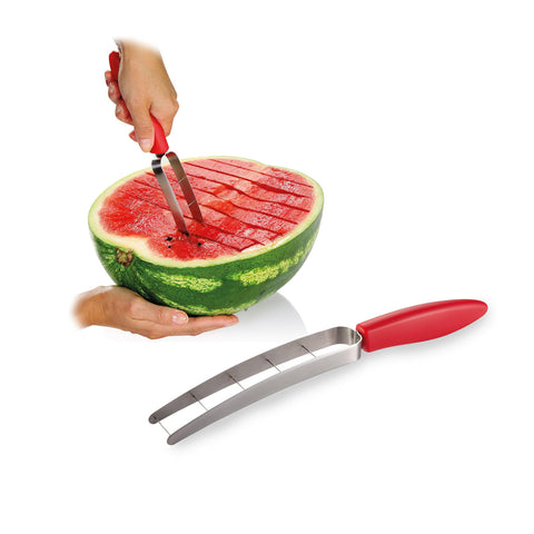 Cortador de melón y sandía de acero inoxidable de 27,5cm - Corta cubos y rodajas fácilmente