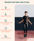 Corda da Salto Fitness con Impugnatura Ergonomica e Borsa