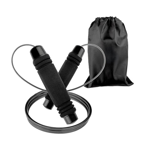 Cuerda de saltar fitness con empuñadura ergonómica y bolsa