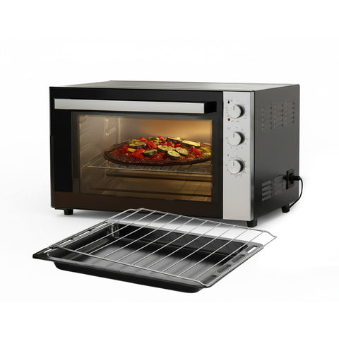 Horno eléctrico con ventilador de 70L de acero inoxidable con temporizador y termostato
