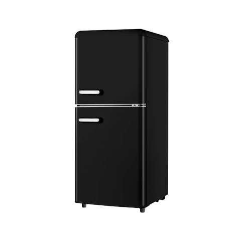 Frigorífico retro de dos puertas de 110l negro
