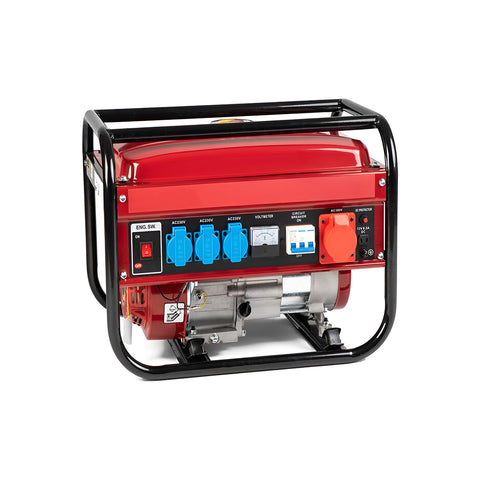 Generador portátil de doble salida 220V / 380V para camping y obras