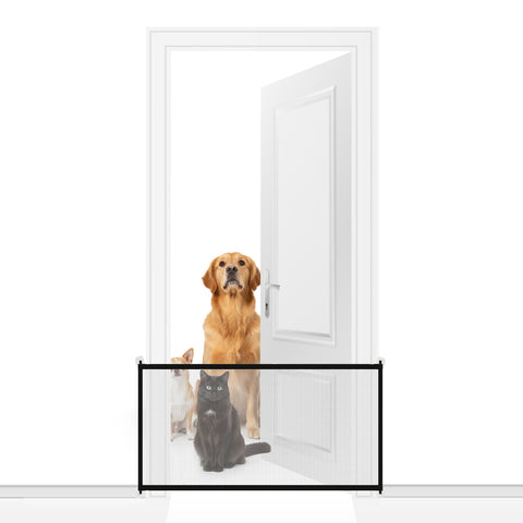 Barrera protectora para animales – Red de 140x72 cm de hierro con 4 ganchos incluidos