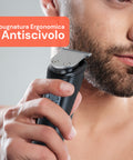 Tagliacapelli e Regolabarba Cordless con Display LED e Accessori 12 in 1