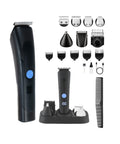 Tagliacapelli e Regolabarba Cordless con Display LED e Accessori 12 in 1
