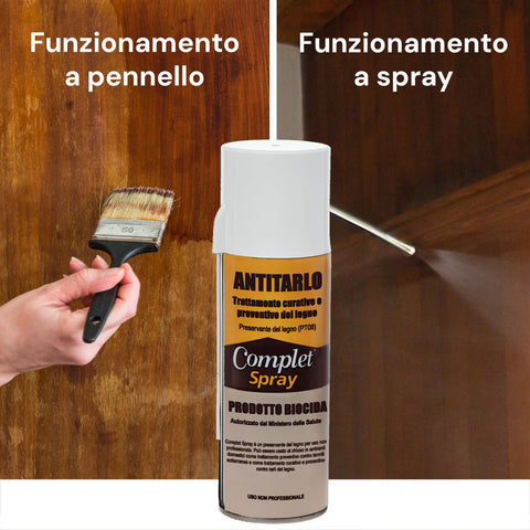 Spray Antitarlo Fungicida Per Legno 200ml