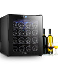Cantinetta Vino Refrigerata Silenziosa con Display Led Touch e Mensole Cromate