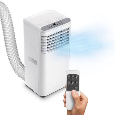 Aire acondicionado portátil de 9000 Btu 3 en 1, deshumidificador con temporizador y mando a distancia