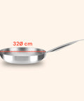 Padella Svasata Alta in Alluminio con Manico Inox – Vari Formati