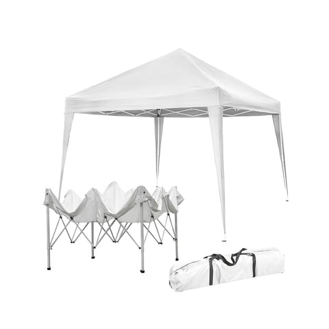 Gazebo de jardín y terraza tipo araña de acero 3x3 resistente a los rayos UV