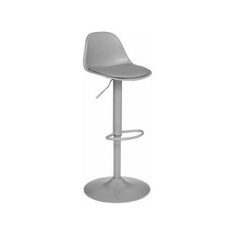 Taburete regulable de polipropileno gris