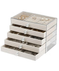 avilia home scatola portagioie 5 cassetti organizer gioielli con scomparti multimisura ean 8052879011634