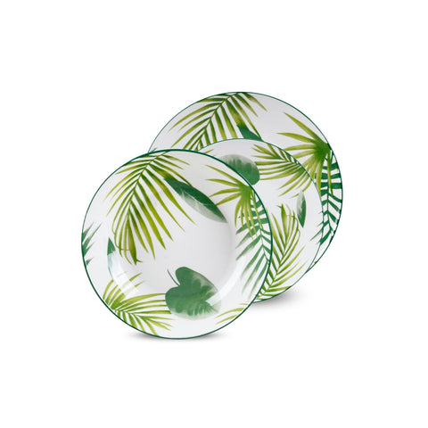 Vajilla de 18 piezas de porcelana Amazonia