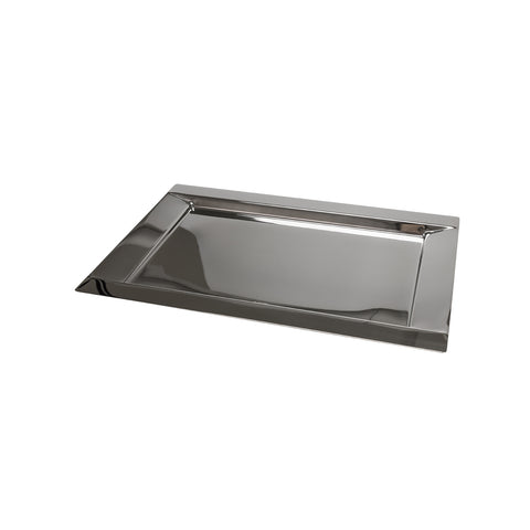 Bandeja rectangular de acero inoxidable de 35x25cm