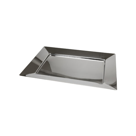 Bandeja rectangular de acero inoxidable 43x31cm