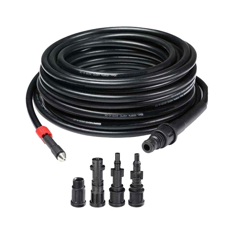 Kit de sonda de desatasco de 15 m para hidrolimpiadora con 4 adaptadores universales