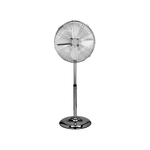 Ventilador de pie regulable, 4 aspas, 3 velocidades, 50W
