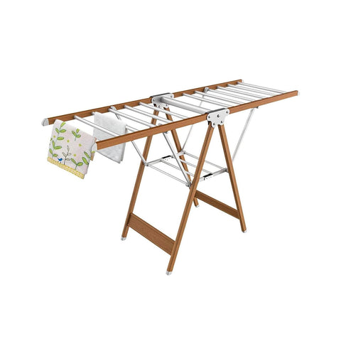 Tendedero plegable de madera de 13 m