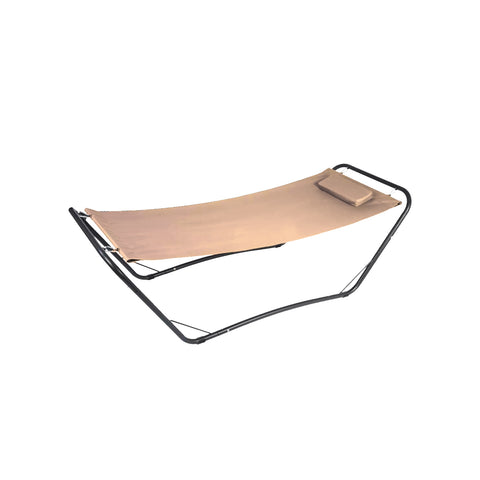 Hamaca con soporte Java de acero 210x80x65cm Beige