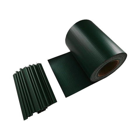 Cañizo de ocultación para balcón y jardín de PVC 19x3500cm verde